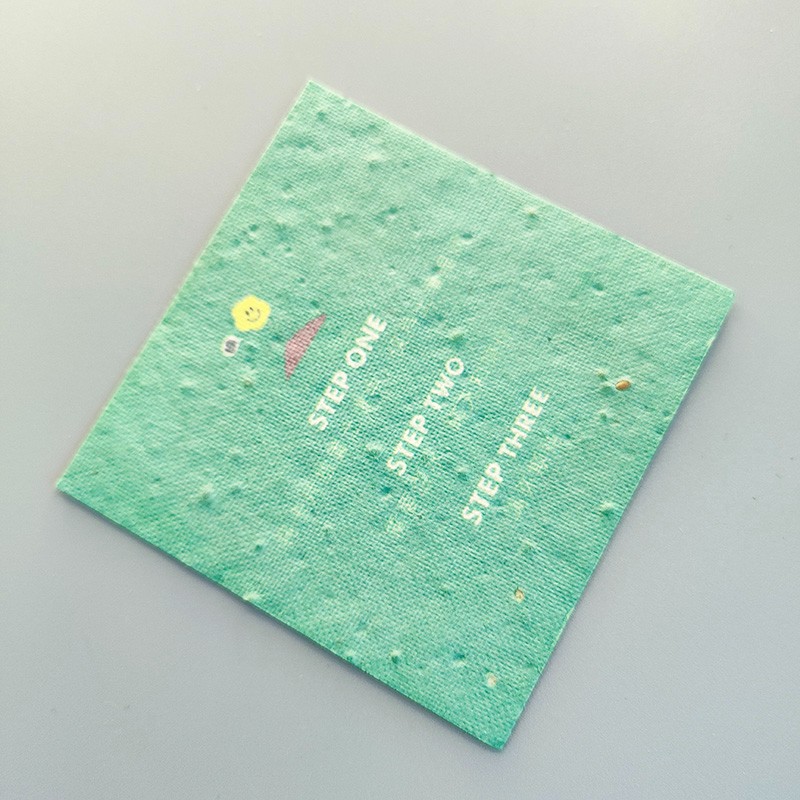 Customizable Logo Seed Paper Cards: Eco - Friendly Hang Tags with Full - Page Multicolor Printing