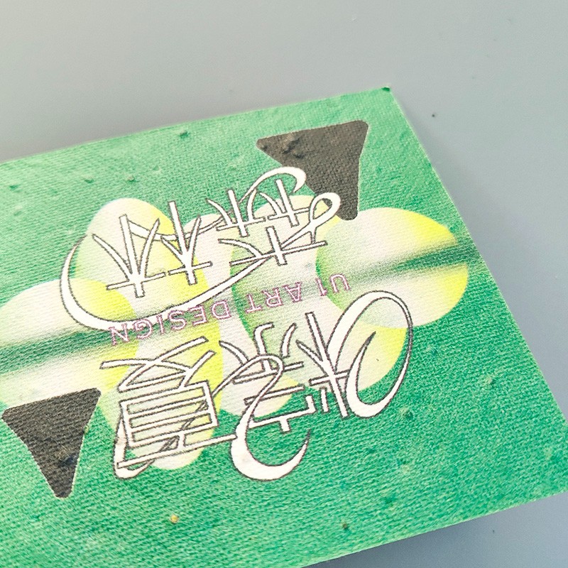 Customizable Logo Seed Paper Cards: Eco - Friendly Hang Tags with Full - Page Multicolor Printing