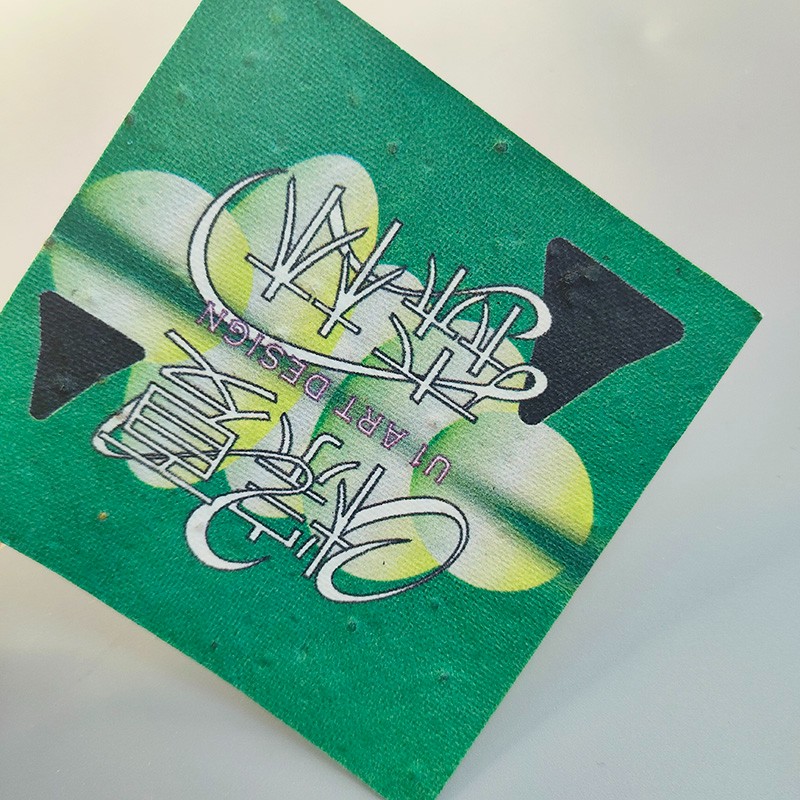 Customizable Logo Seed Paper Cards: Eco - Friendly Hang Tags with Full - Page Multicolor Printing